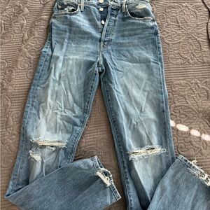 Mother Huffy Skimp straight leg jeans